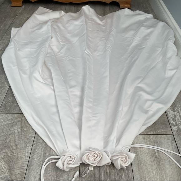 Size 18 white wedding dress. Comes with the train and petticoat. $1200 OBO - Picture 2 of 11